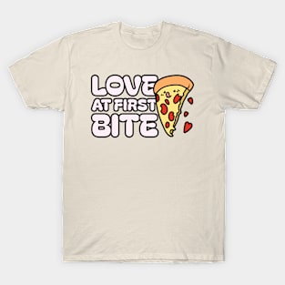 Love At First Site | Funny Pizza Lovers T-Shirt